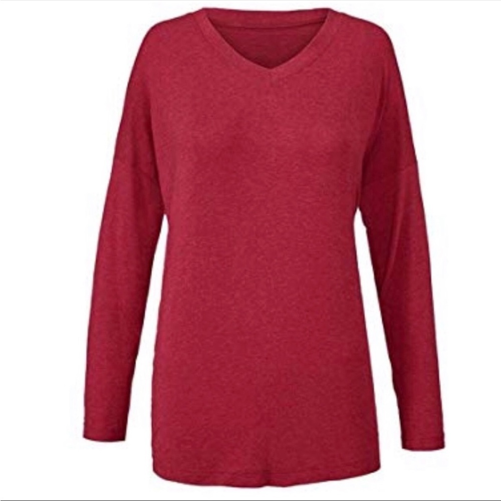 CABi Serenity Brushed Tee Berry Red Pink 3052 Super SOFT